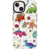 AppleKing lesklý transparentný kryt s motívom pre iPhone 14 Plus - dinosaury - možnosť vrátiť tovar ZADARMO do 30tich dní