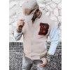 Dstreet Pánská mikina na zip BX5440 ecru