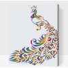 Vymalujsisam.sk Maľovanie podľa čísiel - Farebný páv Veľkosť: 30x40cm, Rám: Na kartónovej doske