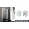 Aquatek GLASSGLASSB7CH12562 (Sprchové dvere s jednými otváracími dverami)