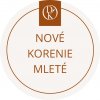 Davídkovo koření Etiketa Nové korenie mleté, béžová priemer 4,5 cm 1 ks