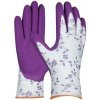 GEBOL - Pracovné záhradné rukavice FLOWER LILA č. 6