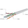 Gembird UPC-6004SE-SOL/100 CAT6, UTP, prémiové CCA vodiče, 100m, šedý