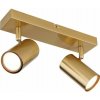 GLOBO 57911-2GO ROBBY stropné bodové svietidlo/spot 2xGU10 brúsená zlatá
