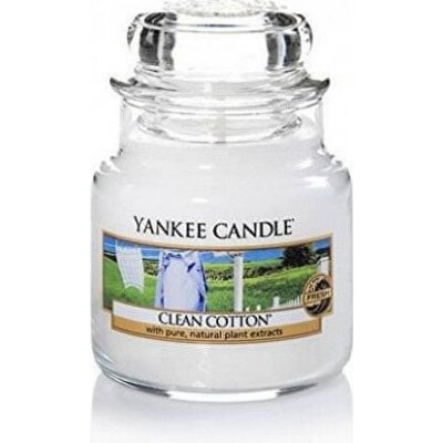 Yankee Candle Vonná sviečka Classic malý Clean Cotton 104 g