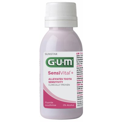 GUM SensiVital+ ústna voda výplach pre citlivé zuby 30 ml