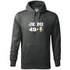 Je mi 50 pivo - Mikina pánska Cape s kapucňou - M ( Tmavá bridlica (sivá so zeleným nádychom) )