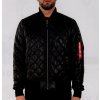 Alpha Industries Ma-1 DQ jacket bunda pánska black čierna