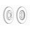 Brzdový kotúč FERODO (Federal-Mogul) DDF2089C