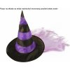 Halloween Klobúk čarodejnica s vlasmi