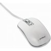 GEMBIRD myš MUS-4B-06-WS, drôtová, optická, USB, biela/strieborná