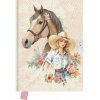 JUNIOR DBL36-A24 Horse, pamätník so zámkom, 14x18cm, 80 listov