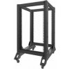 Otevřený stojan 18U 600x800mm Černý stojan
