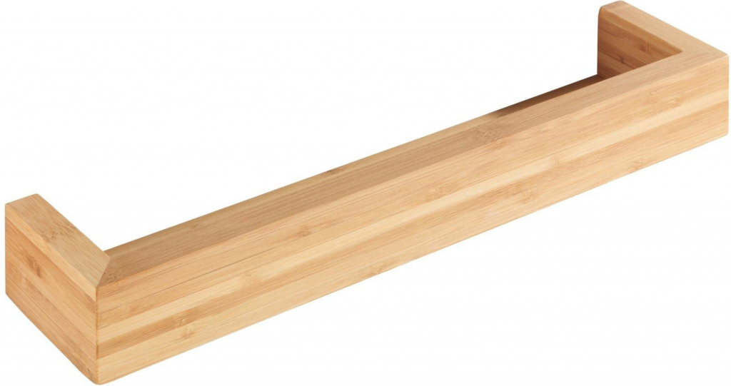 WENKO Bambusová nástenná polica, 40 cm - nástenná polica, bambus, 40 x 9 x 5 cm, prírodná