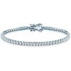 Tenisový náramok striebro s moissanitmi 2,2 mm 15 cm - SAV-B-TENIS-02WQ-2-15CM-22SZ-20K-925-MOI-B SAVICKI