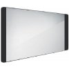 Nimco Zrkadlá - Zrkadlo s LED osvetlením, 120x65 cm, hliník/čierna ZPC 42006-90