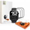 TECH-PROTECT Easy Set Flex+ tvrdené ochranné sklo 3-pack pre Apple Watch 4 / 5 / 6 / SE 1 / 2 / 3 (44 mm) čierne (5906302336111)