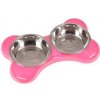 Karlie-Flamingo Miska nerez KOST 2x1500ml/49x30x10/ružová