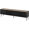 Cama Meble Tv stolík ONDA 4D čierna/artisan drevo 200 cm x 54 cm x 40 cm
