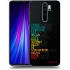 Picasee silikónový prehľadný obal pre Xiaomi Redmi Note 8 Pro - Motto života