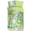 Zelené bavlnené detské obliečky na jednolôžko/predĺžené 140x220 cm Dani – Good Morning