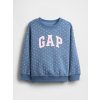 GAP Baby mikina s logom VintageSoft Modrá 2YRS Modrá Modrá