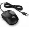 HP Wired 1000/Cestovní/Optická/1 200 DPI/Drátová USB/Černá 4QM14AA#ABB