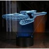 Beling 3D lampa, Star Trek USS Enterprise, 7 farebná S160