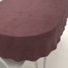 Biante Veľký zamatový oválny obrus Velvet Premium SVP-019 Hnedofialový 200x240 cm