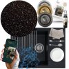 Jednokomorový drez Sink Quality SINK1KKO granit čierny