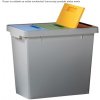 Plastový odpadkový kôš - tri oddelenia 7581