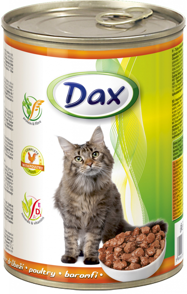 Dax Cat Hydina kúsky v omáčke 415 g