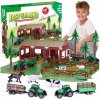 Farma Zagroda Zvieratá Traktor Príves Figúrky Krava Kôň Koza 102 el