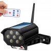 Interlook AH016-42 | LED solárne záhradné svietidlo s pohybovým a súmrakovým senzorom | Maketa fotoaparátu | IP65 | 42 SMD LED | IR diaľkové ovládanie