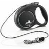 Vodítko FLEXI Black Design XS lanko 3m/8kg strieborná NEW