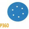 Brúsny papier pre excentrickú brúsku, P360, Priemer: 125mm, 6 dier, 1 kus