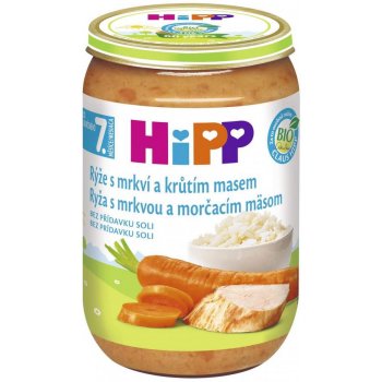 HiPP JUNIOR Ryža s karotkou a morčacím mäsom 220 g