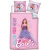 Aptex DETSKÉ BAVLNENÉ OBLIEČKY BARBIE 100X135 CM, 1KS 40X60 CM VZOROVANÉ