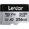 Lexar microSDXC 256GB Professional Silver Plus UHS-I U3 A2 (V30) LMSSIPL256G-BNANG
