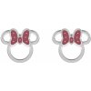 Disney Roztomilé oceľové náušnice Minnie Mouse E600198L.TP