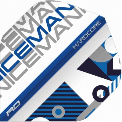 Red Dragon Gerwyn Price Iceman Stack Hardcore - White & Blue RF6664