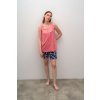 Dámske krátke pyžamo 16036 - Vamp L růžovo-černá