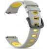 eses Silikónový športový remienok pre Huawei Band 7 - Šedo žltý