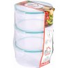 MagicHome Dóza Lunchbox R808, 3x0,8 l, sada 3 ks, okrúhle, Clip