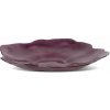EUROFIRANY DEKORAČNÝ SKLENENÝ tanier NIKOL FI 40 x 5 cm BORDOVÁ