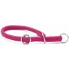 MAUL Okrúhly kožený polosťahovací obojok cyklamenová, Obvod krku: 35cm