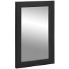 vidaXL Kúpeľňové zrkadlo čierne 50x70x2,5 cm kompozitné drevo a mosadz 4017679