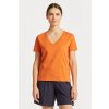 Gant tričko ORIGINAL V NECK SS T SHIRT oranžová