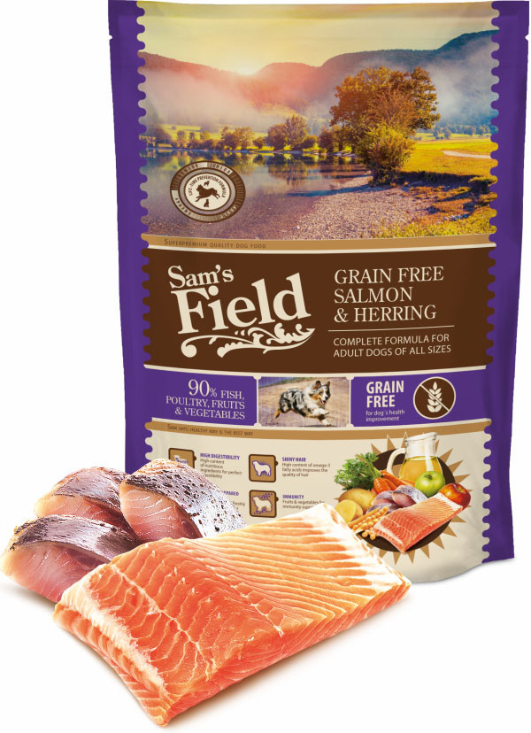 Sam\'s Field Grain Free Salmon & Herring 0,8 kg