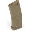 Airsoft zásobník M4 Amoeba Mid-Cap, Dark Earth, plastový 140 rán